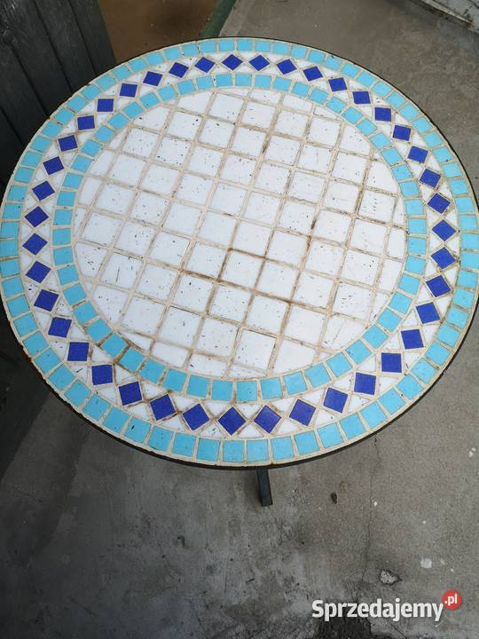 Okrągły stolik ogrodowy z mozaiką małopolskie Kraków