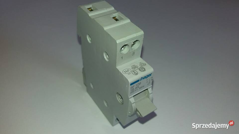 Przełącznik modułowy HAGER SF109 16A 250V AC Budownictwo i akcesoria mazowieckie Wyszków sprzedam