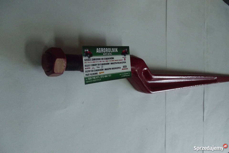 Ząb ładowacza łamany L 880 mm M 22x15 z nakrętką