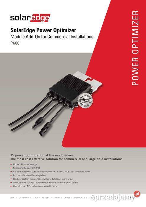 Optymalizator mocy SolarEdge P6004RM4MRL