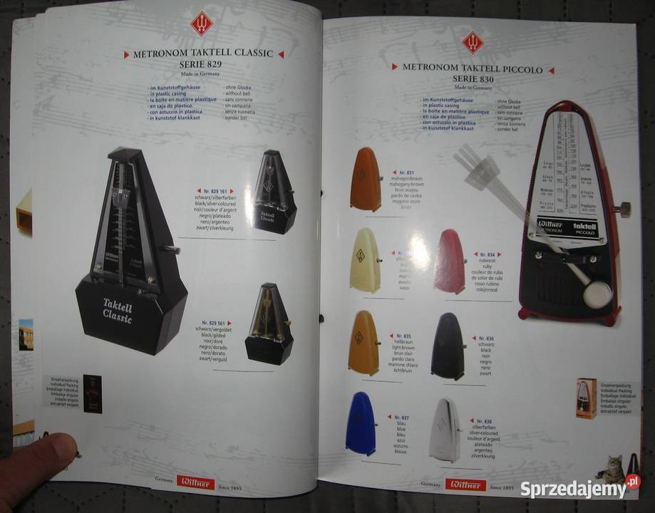 Wittner Metronomes Musical Accessories Catalog Kępice