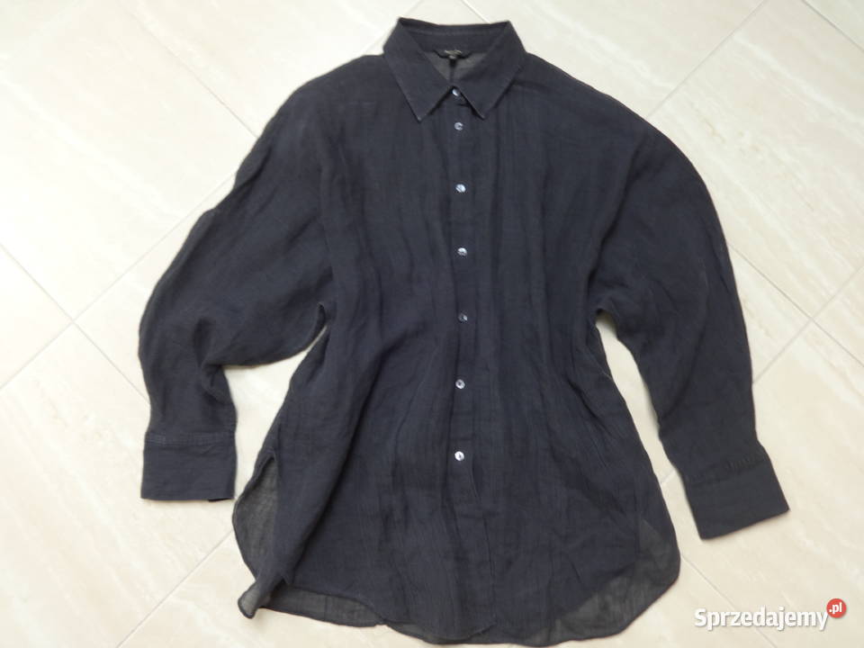 Massimo Dutti czarna koszula damska Bez wzoru łódzkie Tomaszów Mazowiecki