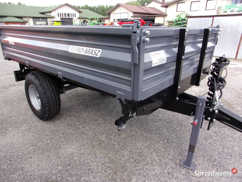 NOWA przyczepa rolnicza EUROMASZ 3t trzystronny Opoczno sprzedam