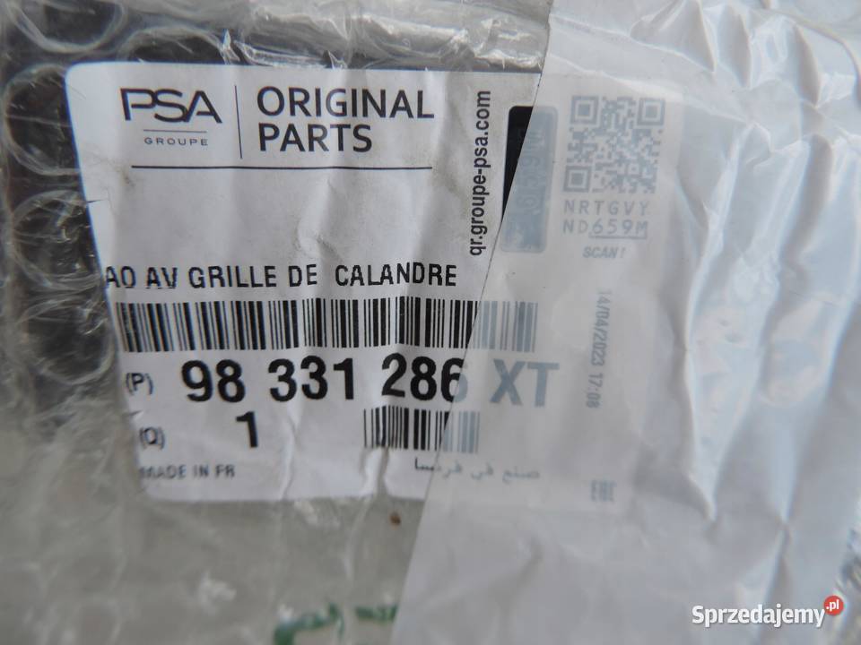GRILL ATRAPA CHŁODNICY OPEL ZAFIRA D VIVARO C