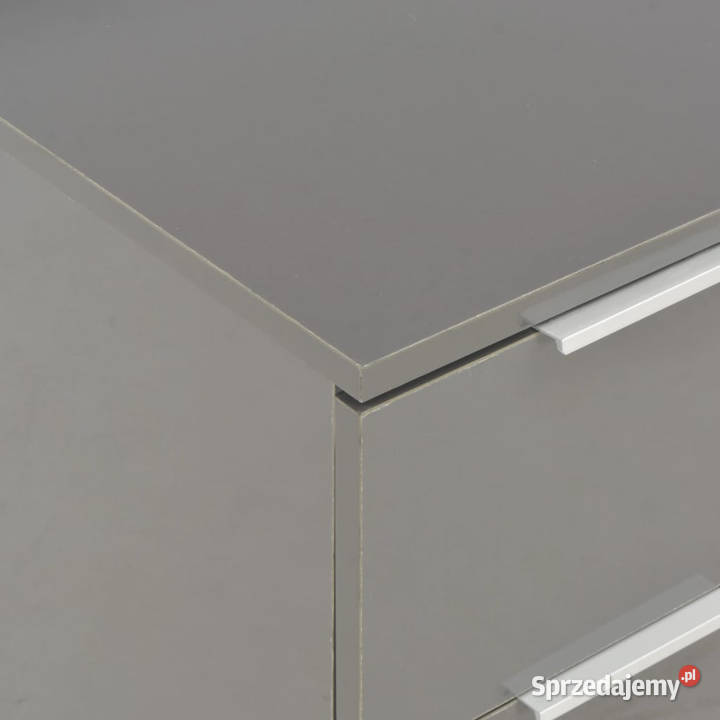 Komoda szara z połyskiem 60x35x80 materiał Komody Warszawa