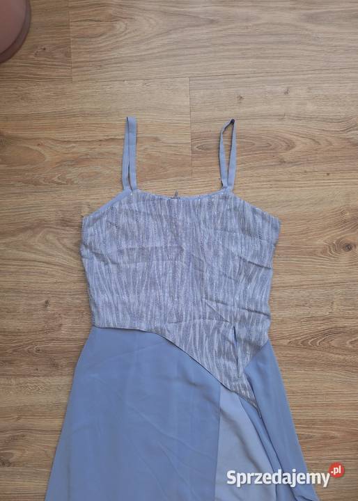 Śliczna elegancka długa wieczorowa suknia lila małopolskie Kraków