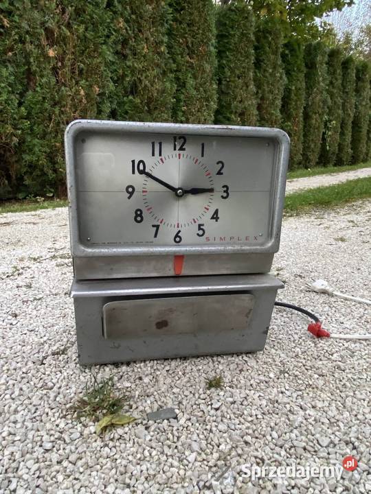 ZEGAR zakładowy stary zegar vintage loft Żywiec