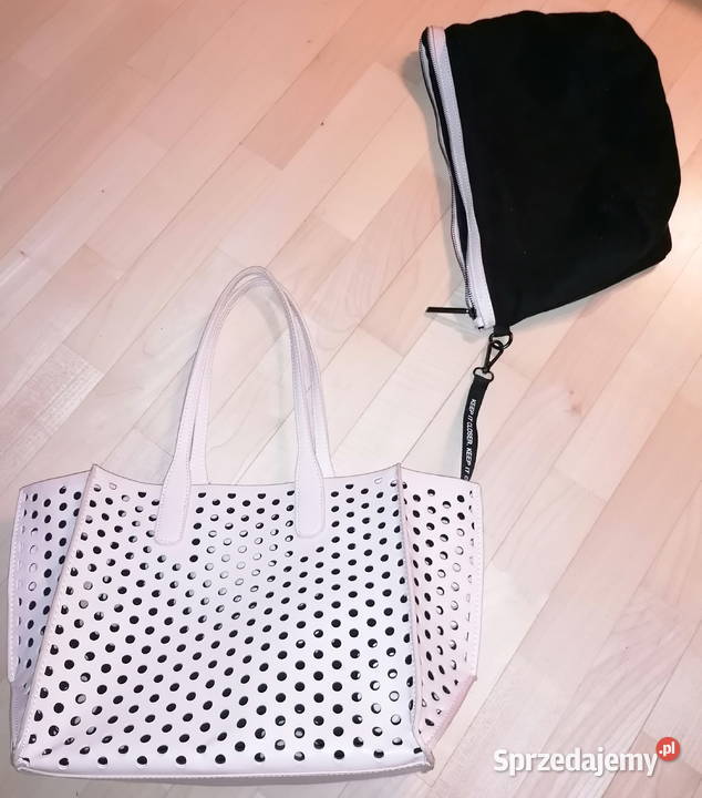 Dwie torebki w jednym kolor łososiowy ZARA Basic Warszawa