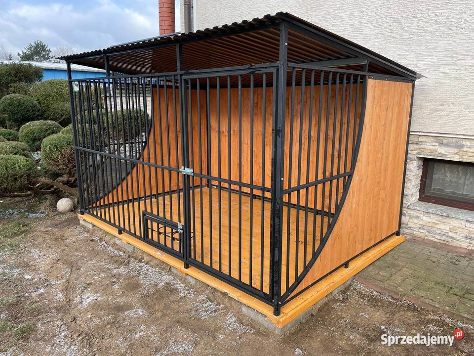 Kojec psa Łezka WZMOCNIONY GROŹNYCH PSÓW wielkopolskie Kalisz