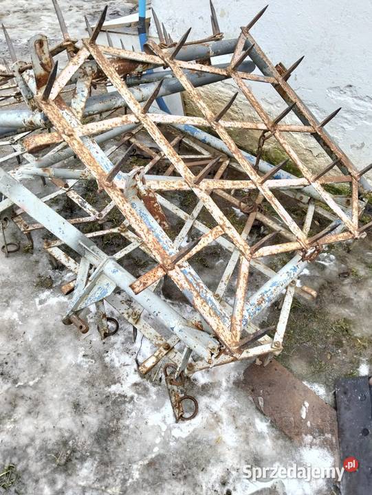 Sprzedam brony 4 ciężkie składane Solidna rama Huta Koszary