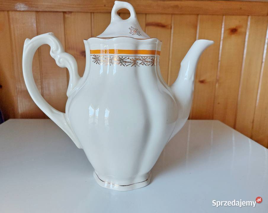 porcelanowy dzbanek Chodzież porcelana beżowy Poznań