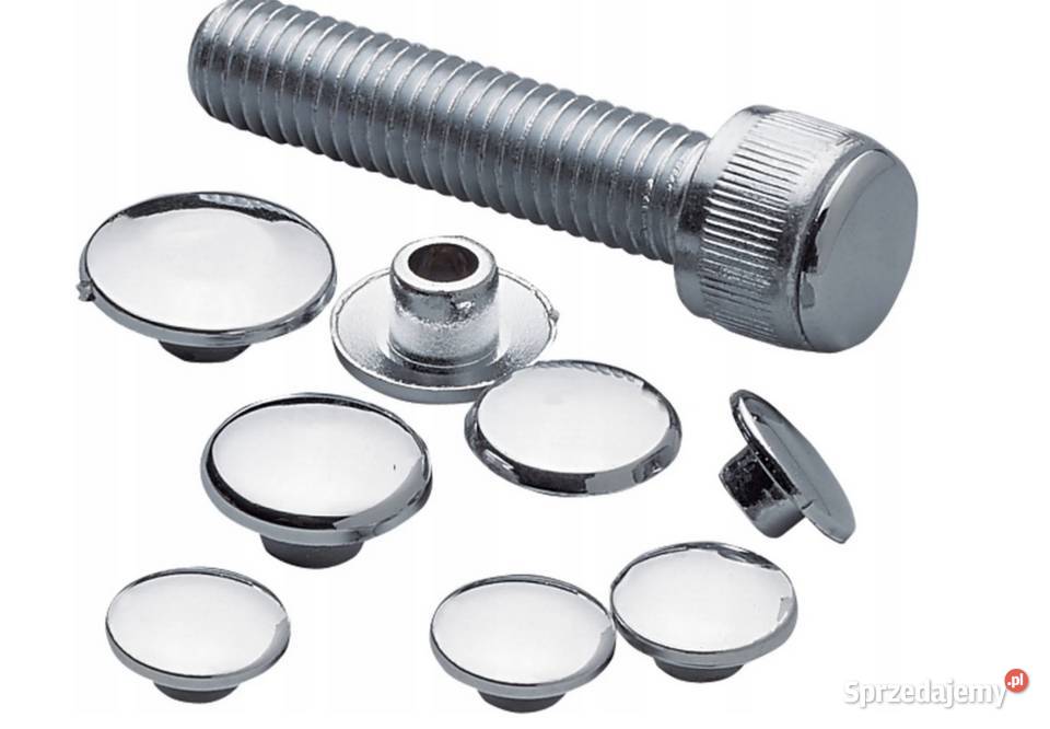Uniwersalne zaślepki ozdobne chromowane do śrub Elementy nadwozia