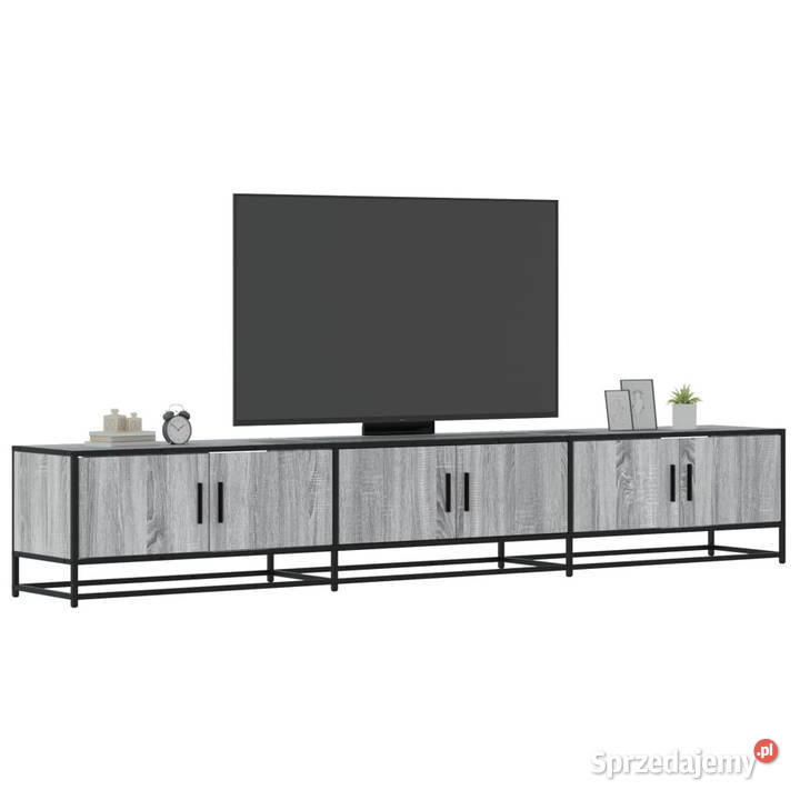 Szafka pod telewizor szary dąb sonoma 240x35x41