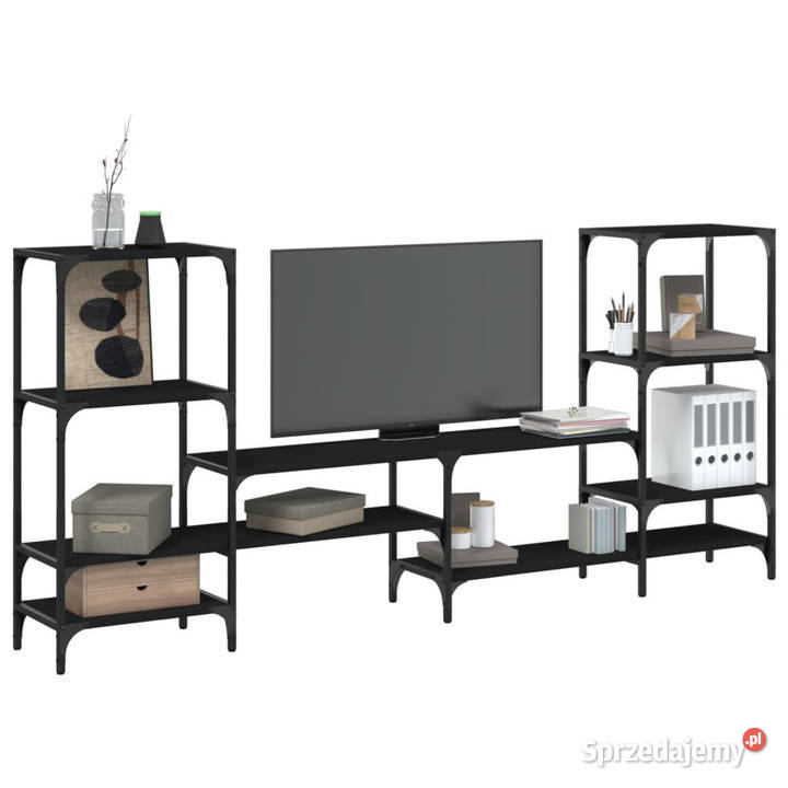 Szafka pod TV czarna 2065x285x95 WM842481 Warszawa