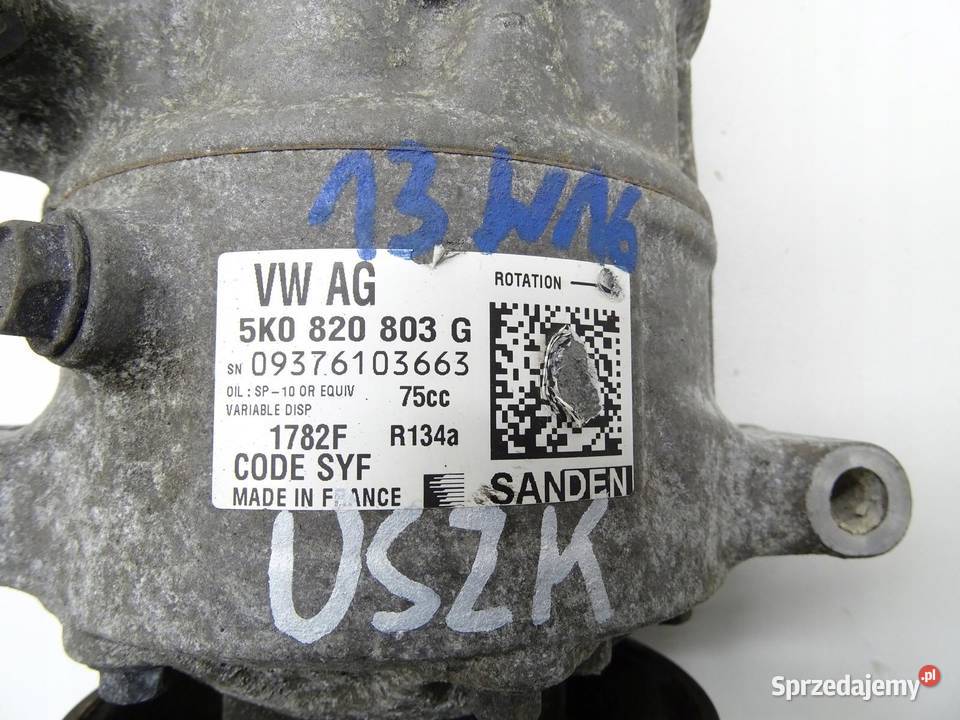 SPRĘŻARKA KOMPRESOR KLIMATYZACJI AUDI Q3 8U 20