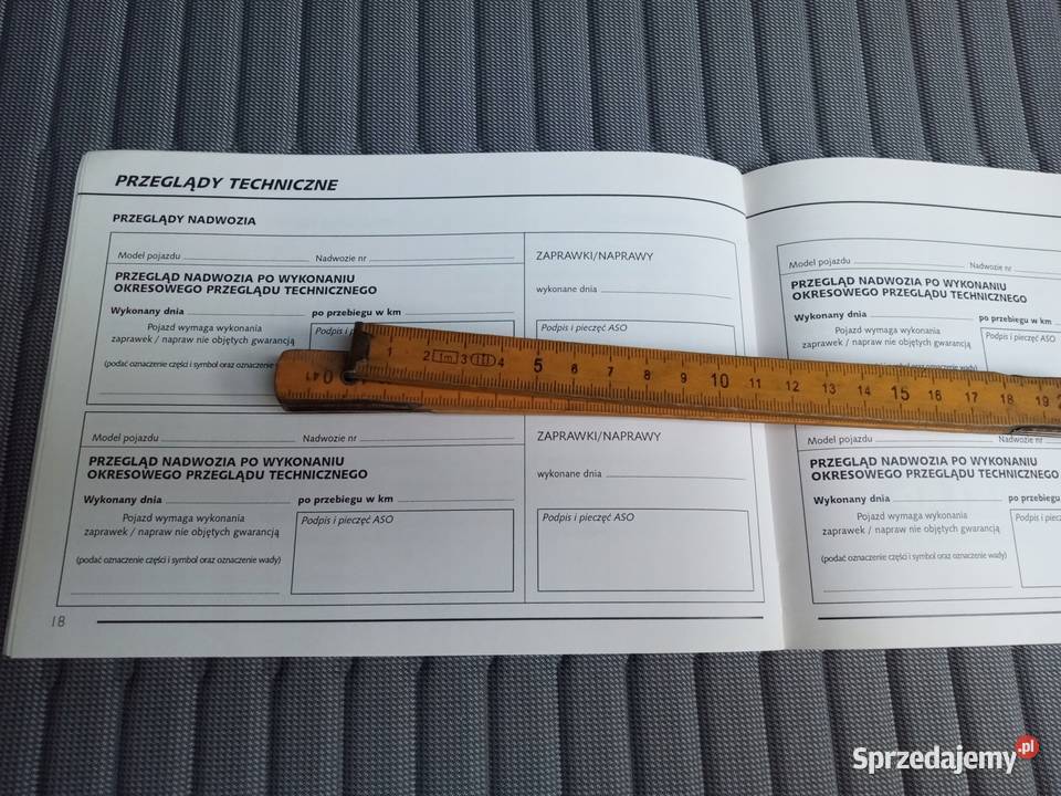 FIAT 2003 Polska Książka Gwarancyjna Serwisowa motoryzacja, transport łódzkie Łódź