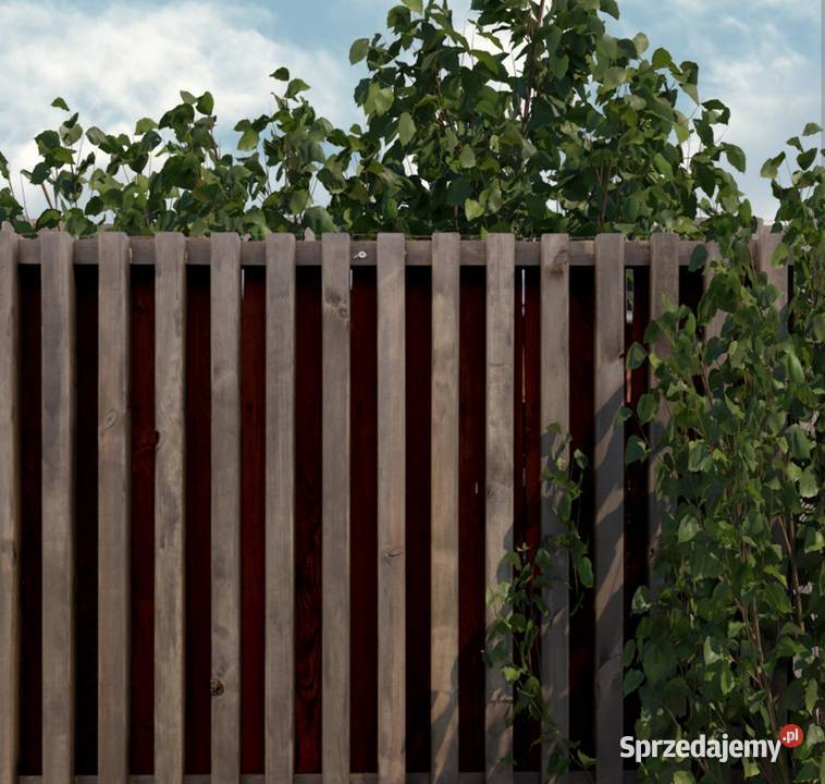 Panel ogrodzeniowy lamelowy pionowy przęsło