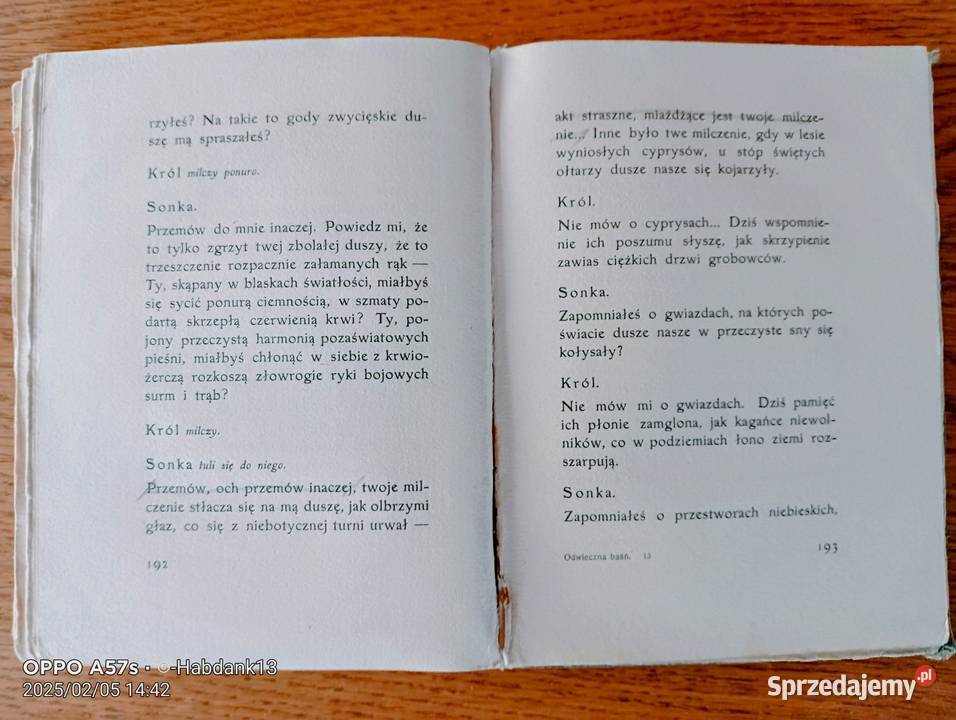Pierwodruk Odwiecznej baśni StPRZYBYSZEWSKIEGO z Bychawka Trzecia