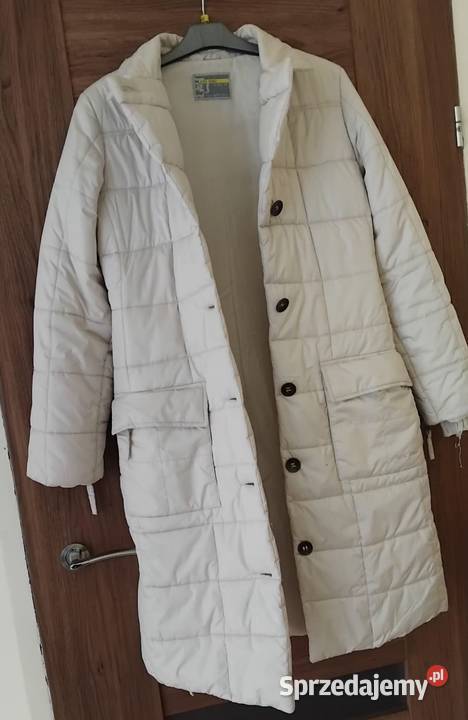 Długa kurtka kremowa Piaseczno