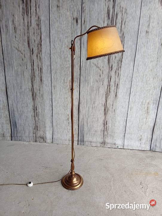 mosiężna retro lampa podłogowa 255 Lampy podłogowe Dom i Ogród Byczyna