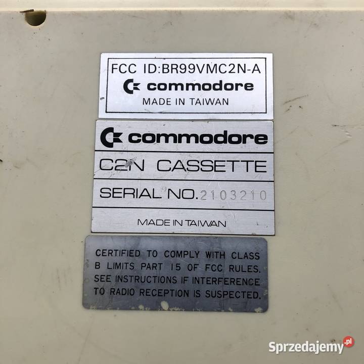 Magnetofon C2N Cassette 2103210 Commodore C64 Poznań