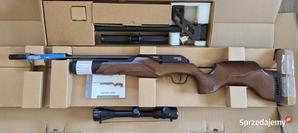 NOWY ZESTAW Wiatrówka Walther Rotex RM8 55 mm śląskie Tarnowskie Góry