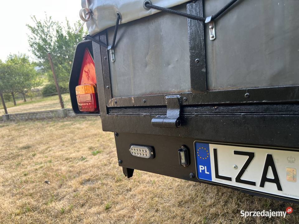 Przyczepa lekka SAM DMC 750 plandeka resor led Krasnobród
