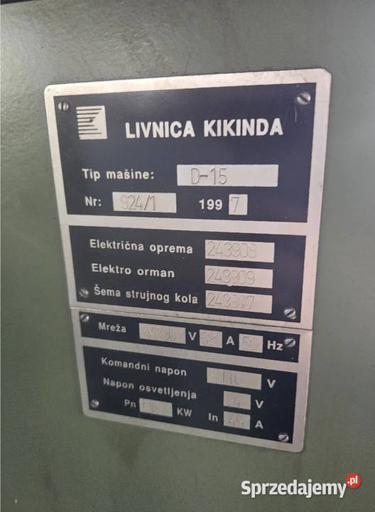 Szlifierka do walkow 1600 Częstochowa