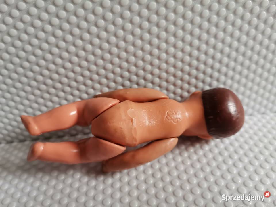 Stara mała gumowa figurka lalka Katowice