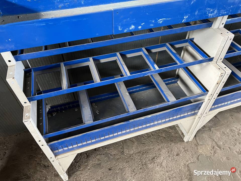 Zabudowa serwisowa warsztatowa regały do busa dostawcze