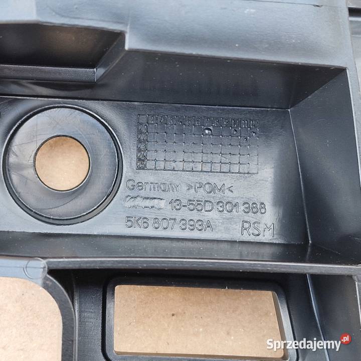 VW GOLF VI 6 ŚLIZG ZDERZAKA TYŁ LEWY 5K6807393 Zderzaki lubuskie Bieleń