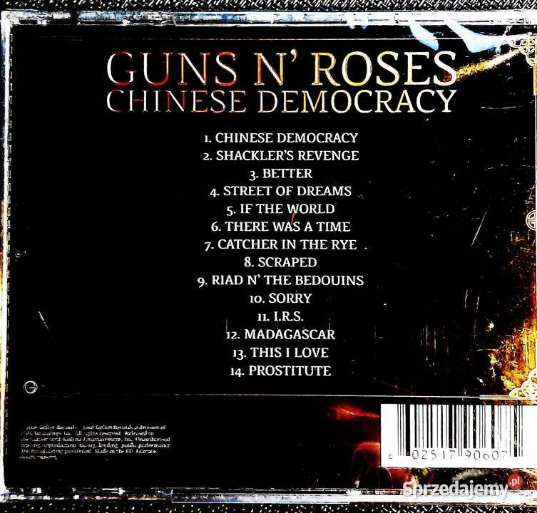 Znakomity Album CD GUNS N ROSES Album Chinese sprzedam