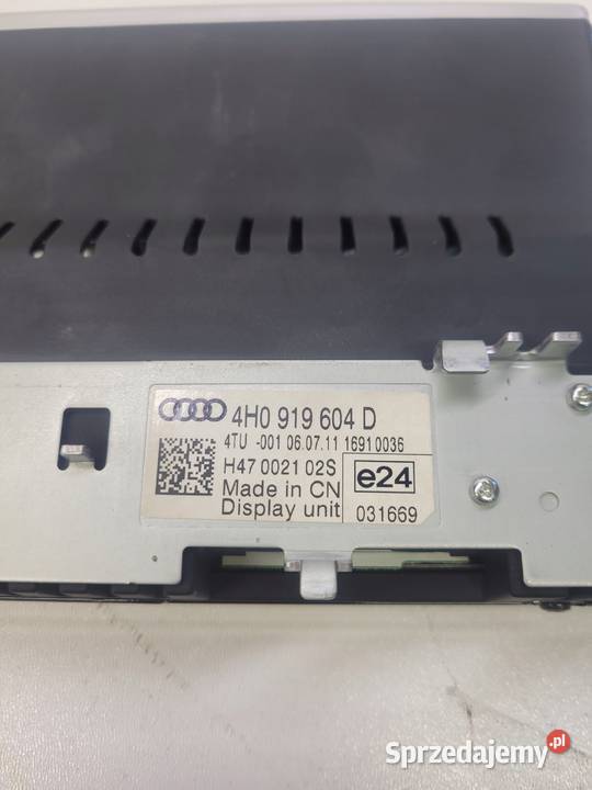 WYŚWIETLACZ LCD MMI AUDI A8 D4 4H0919604D śląskie
