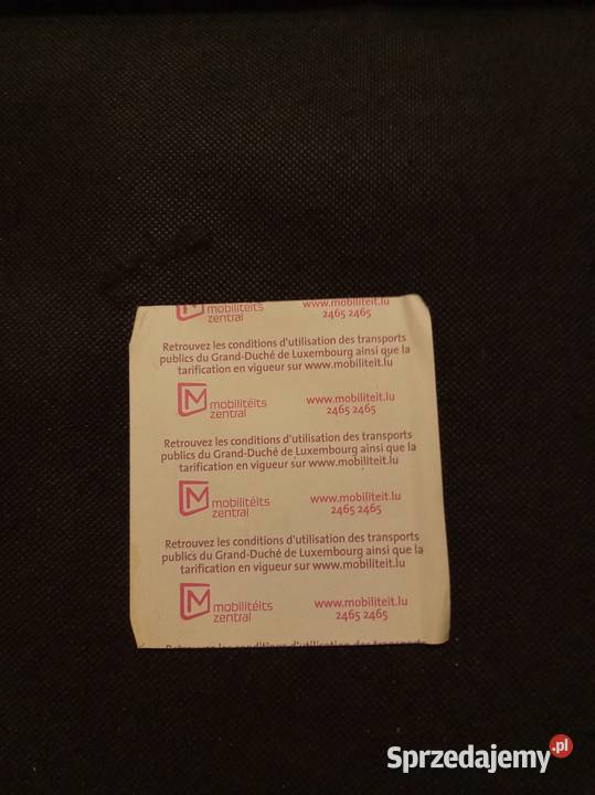 Luxembourg bilet transport publiczny 2019 Bilety Warszawa