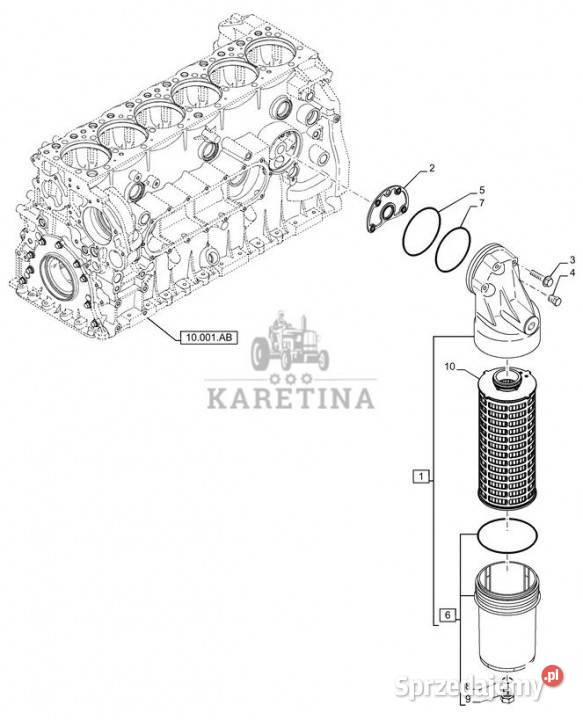 Holland T6090 T6070 Pokrywa 8097845 Jastrzębniki