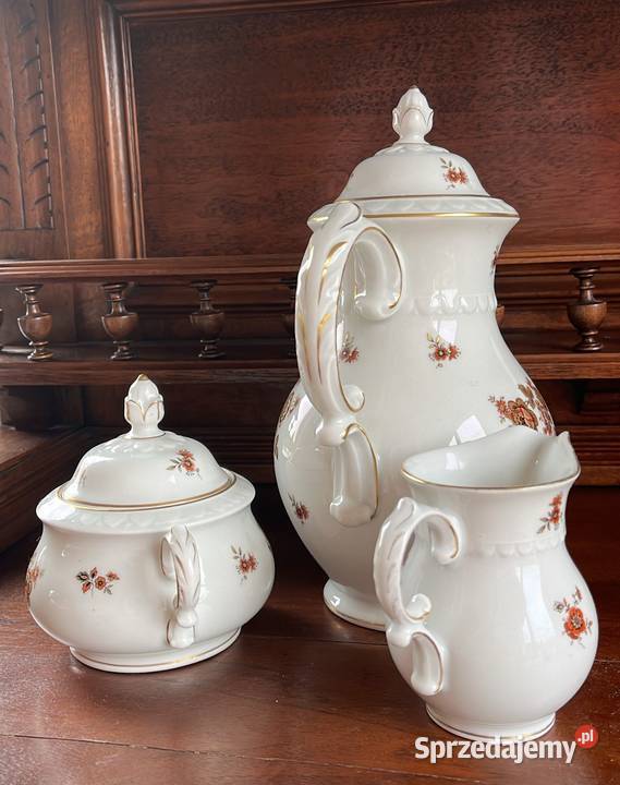 Dzbanek cukiernica i mlecznik KPM Germany 192545 Gdańsk