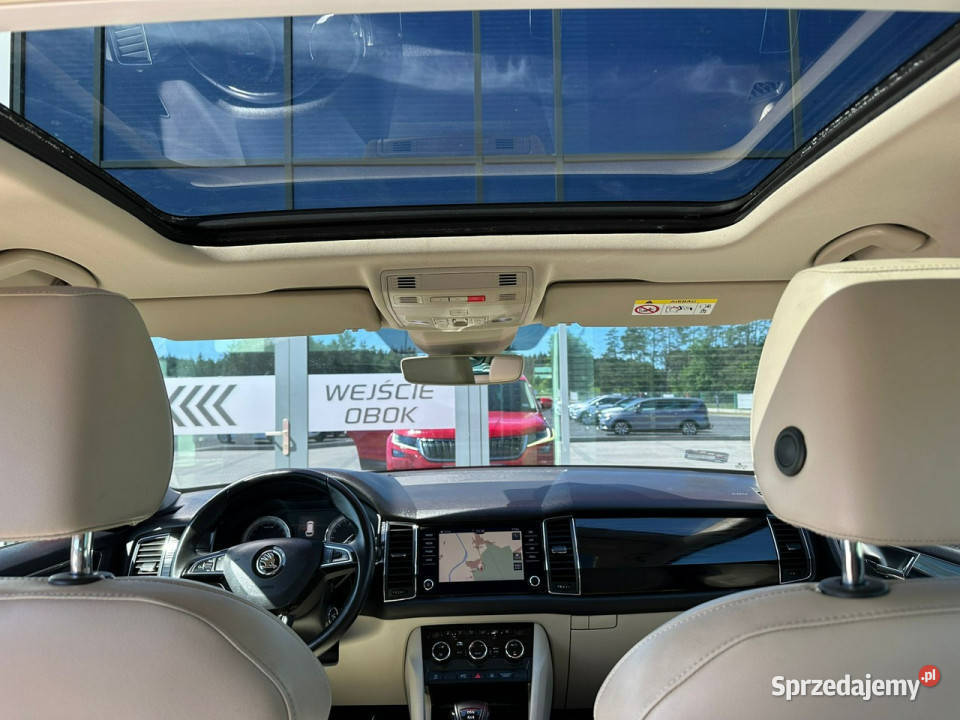 koda Kodiaq Salon Full LED Elklapa Skóra lakier metallic Kąty Opolskie