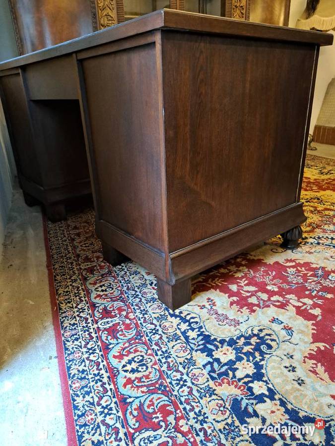 Biurko dębowe okres międzywojnia Meble zachodniopomorskie