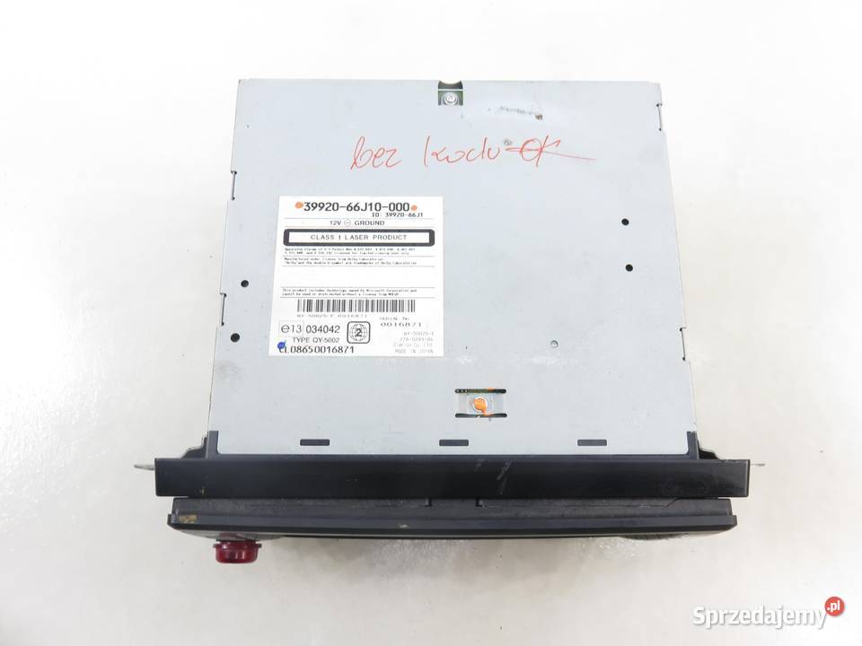 RADIO SUZUKI SWIFT MK6 3992066J10000 małopolskie