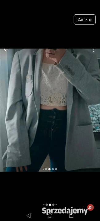 Marynarka szara o kroju męskim Pinterest Old Inny wzór Krosno