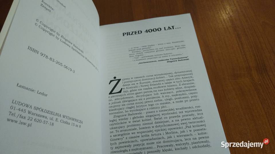 Anchesenamon małżonka Tutenchamona Zbigniew Gdańsk