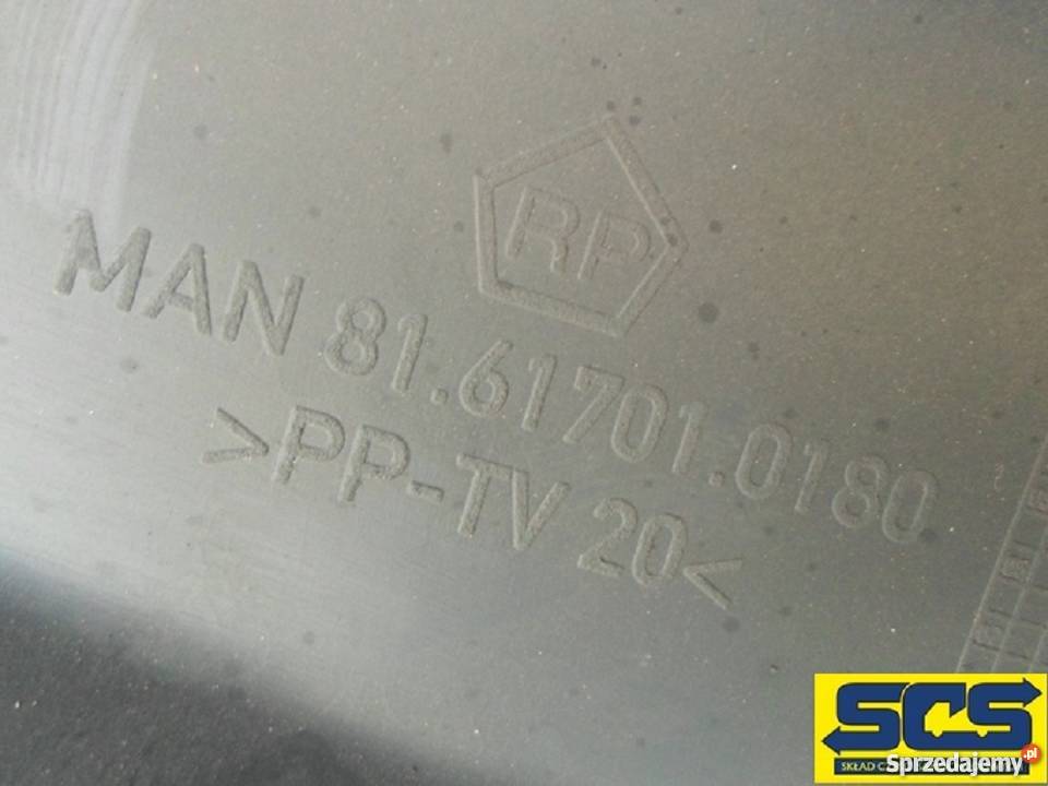 MAN SCHOWEK PANEL OBUDOWA KONSOLA CUPHOLDER Bieleń