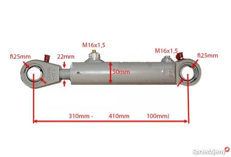 Siłownik Hydrauliczny 40x22 Skok 100 Mocowania Solec Kujawski