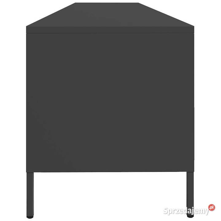 Szafka RTV czarna 202x39x435 stal walcowana na Warszawa