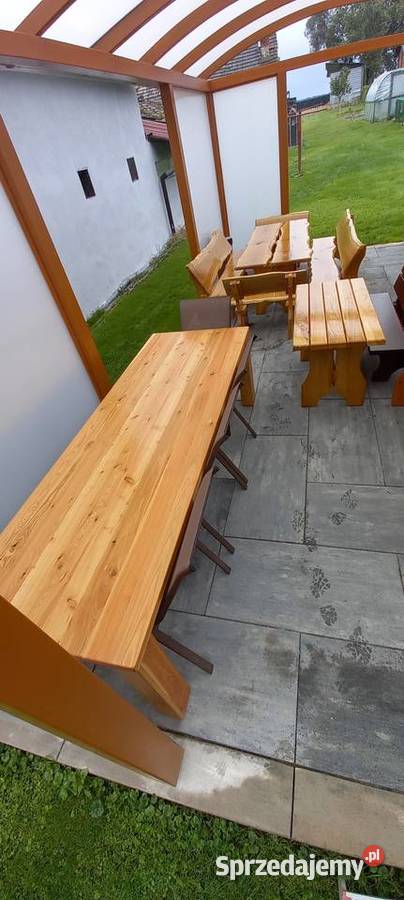 stół ogrodowy domowy 250x90x4 modrzew Stoły Błotnica Strzelecka