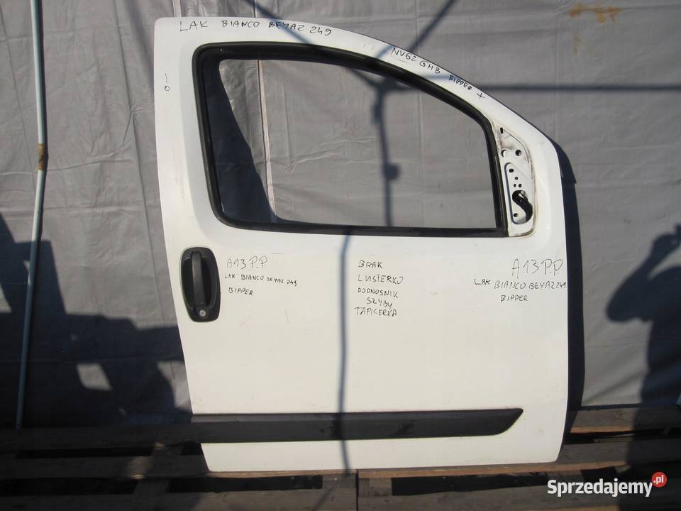 PEUGEOT BIPPER 12r drzwi prawy przód Drzwi sprzedam