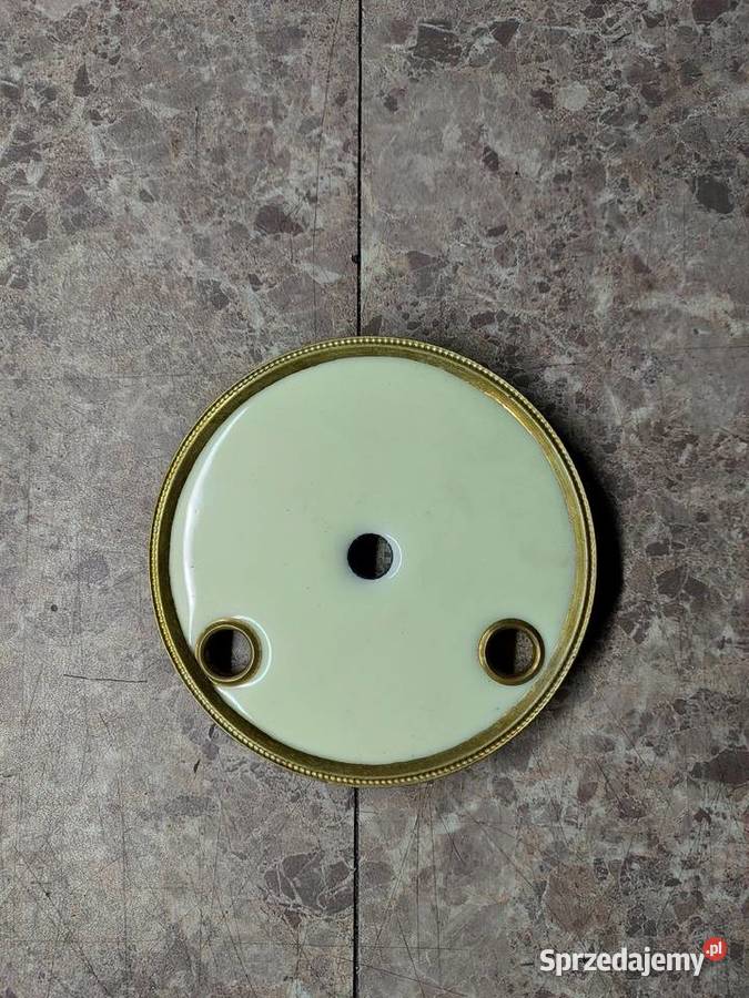 T175 Środek tarczy zegara seledynka w otwór 86mm Antyki Tczew