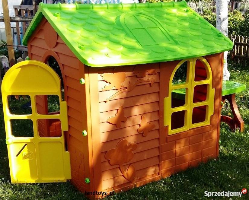 11045 DUŻY DOMEK OGRODOWY DZIECI ZE STOLICZKIEM Jawor
