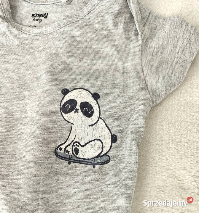 Body niemowlęce 62 Sinsay bawełna pandy panda Szczecin