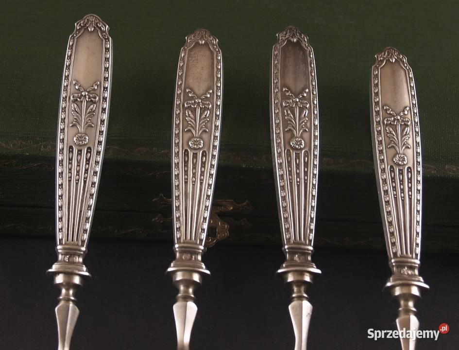Srebrne Sztućce środka Stołu 1891 r Antyki mazowieckie Sierpc